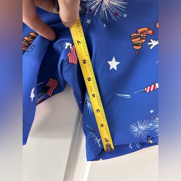 NWT Old Navy Disney Patriotic Mickey Mouse Pluto Swim Trunks Sz L Vacation USA - Picture 9 of 11